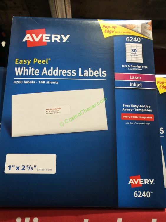 Avery Dennison Laser/Inkjet Labels Dual Tech 4200 Count