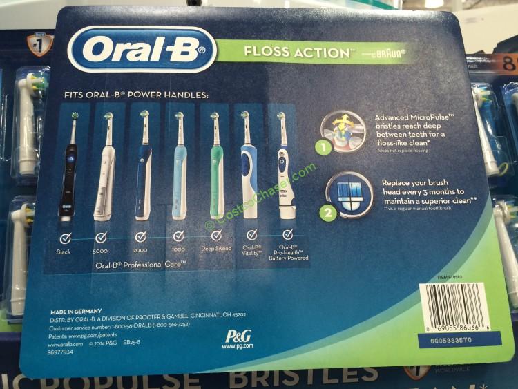 OralB Replacement Brush Heads 8pack CostcoChaser