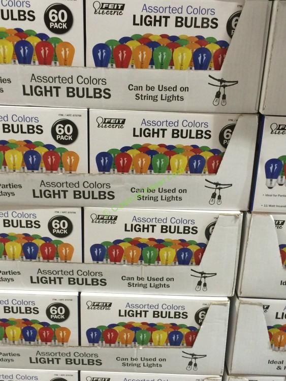 Feit Electric Assorted Color Bulbs 60 Pack CostcoChaser