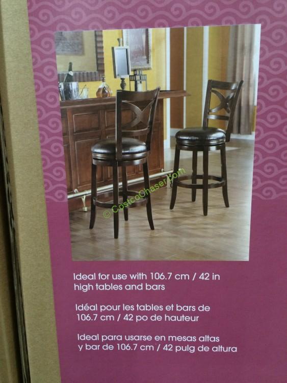 costco818177baysidefurnishingseraswivelbarstoolspec CostcoChaser