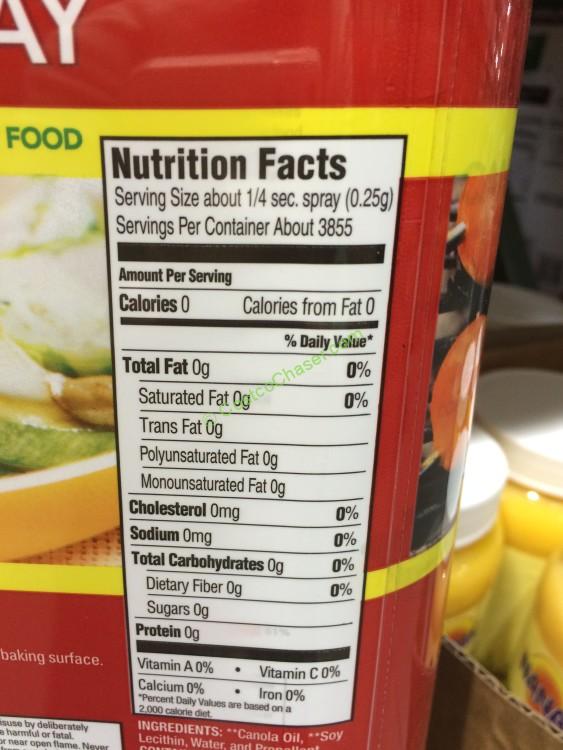 Kirkland Signature Canola Oil Cooking Spray 2/17 Ounce Cans CostcoChaser