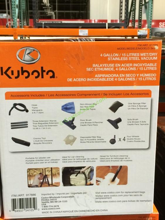 Kubota Wet/Dry Vacuum 4 Gallons CostcoChaser