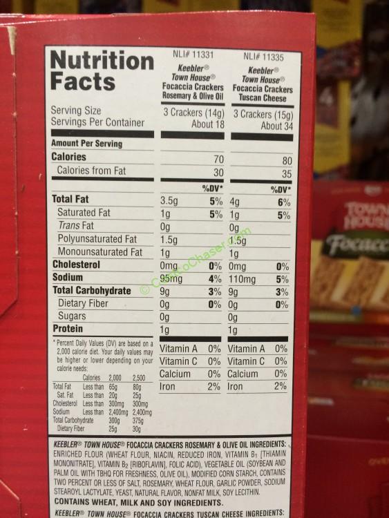 Keebler Focaccia Crackers 27 Ounce Box CostcoChaser