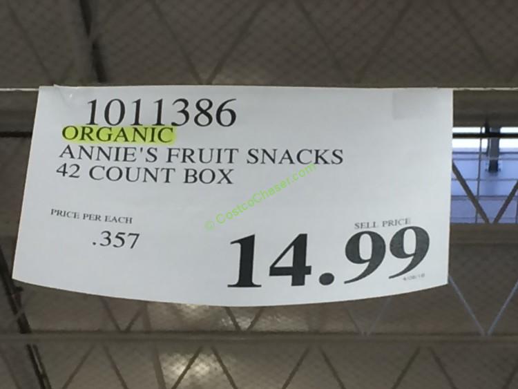 Organic Annie’s Fruit Snacks 42 Count Box CostcoChaser