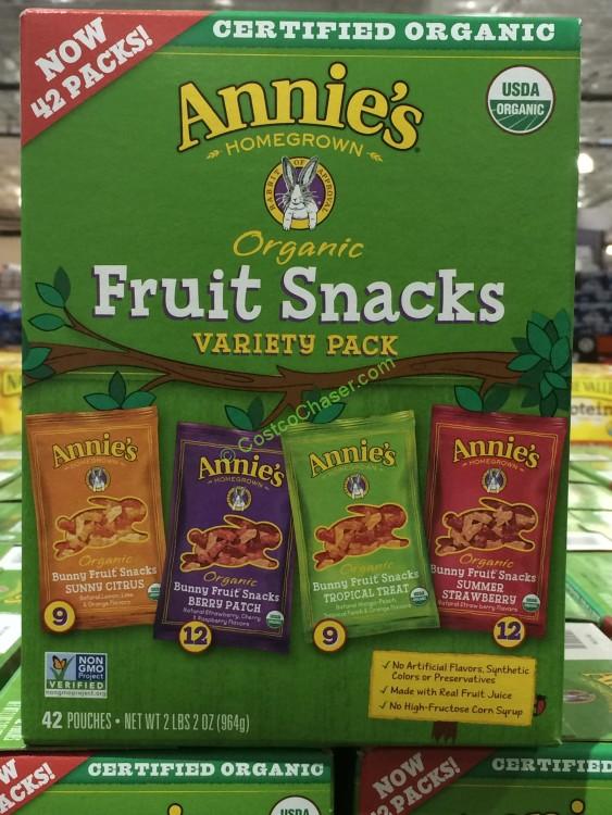 Organic Annie’s Fruit Snacks 42 Count Box