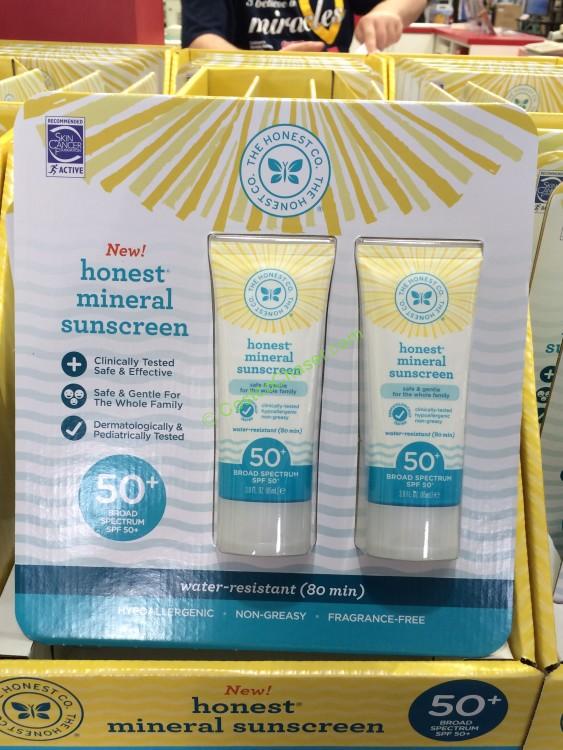 The Honest Company Honest Mineral Sunscreen SPF 50+ , 2/3 oz CostcoChaser