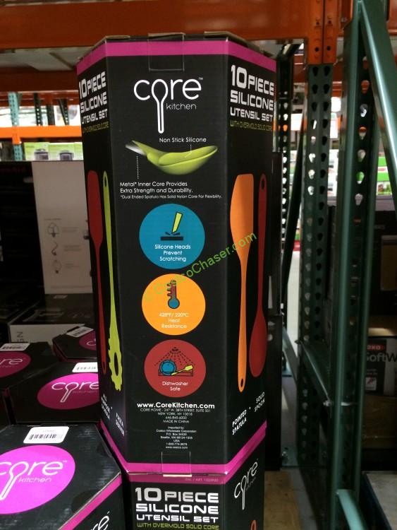 costco1023920corehome10pcsiliconekitchenutensilsetbox