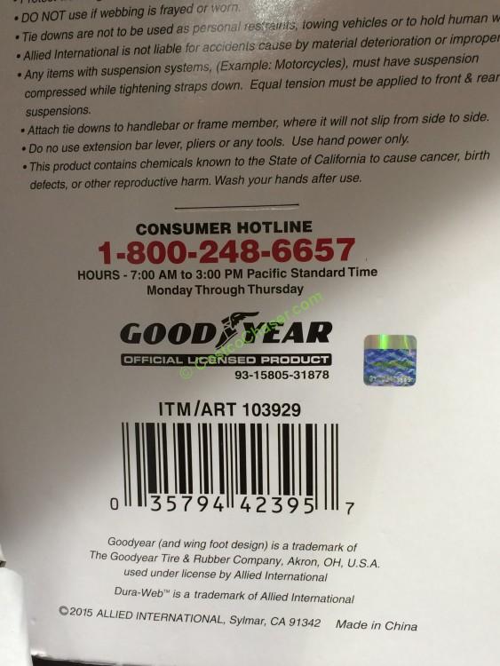 costco103929goodyearratchetingtiedownsbar CostcoChaser