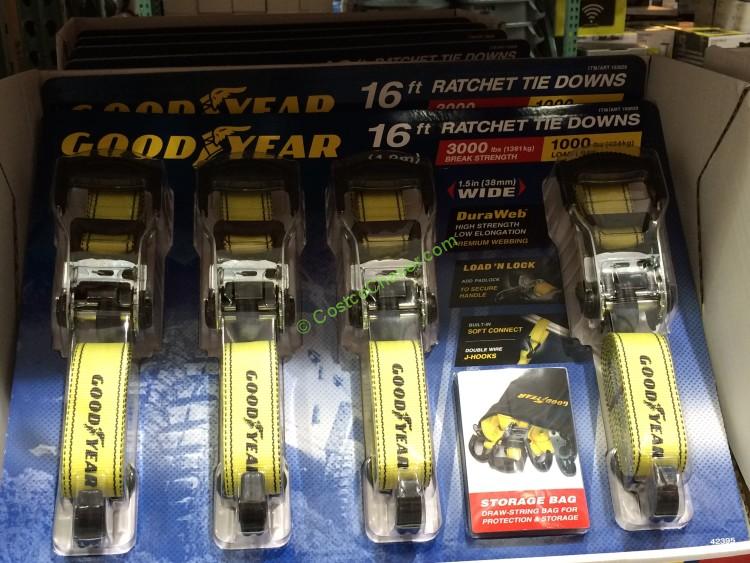Goodyear Ratcheting Tie Downs 4 Pack CostcoChaser