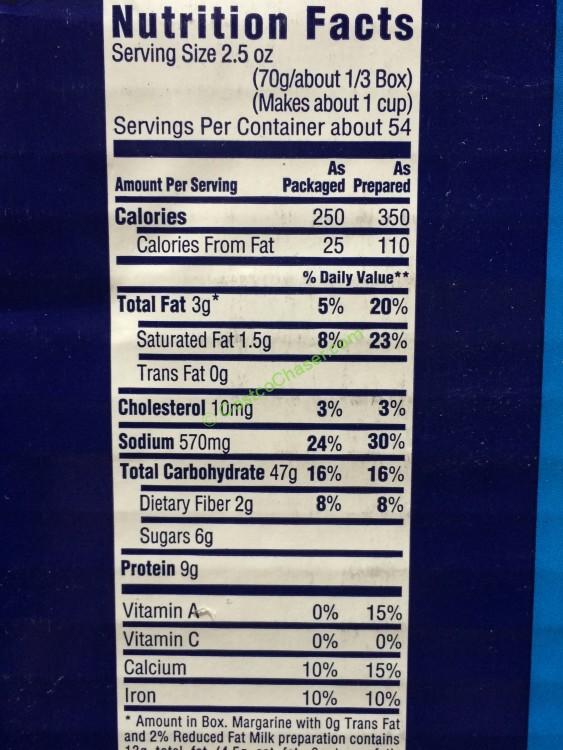 costco170779kraftmacaronicheesechart CostcoChaser