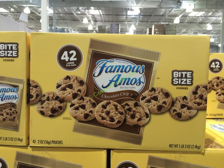 Famous AMOS Chocolate chip cookies 42 Count Box