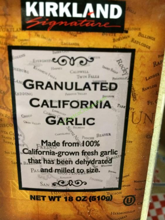 Kirkland Signature Granulated California Garlic 18 Ounce CostcoChaser
