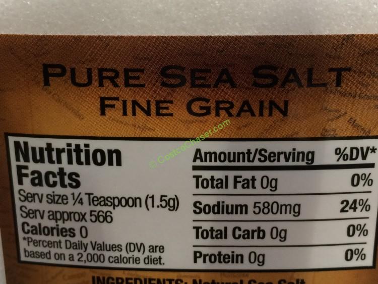 costco384732kirklandsignaturepureseasaltchart CostcoChaser