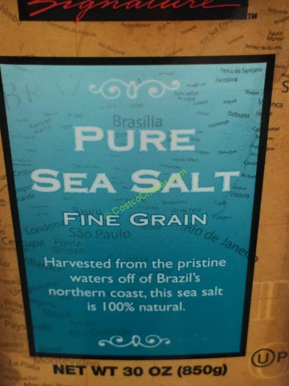 Kirkland Signature Pure Sea Salt 30 Ounce Container CostcoChaser
