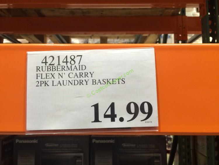 Rubbermaid Flex N’ Carry 2PK Laundry Baskets CostcoChaser