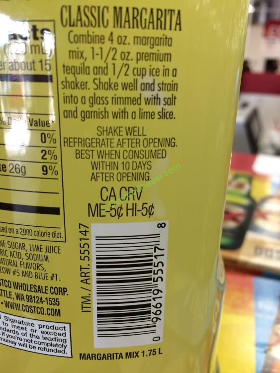 costco555147kirklandsignaturemargaritamixbar CostcoChaser