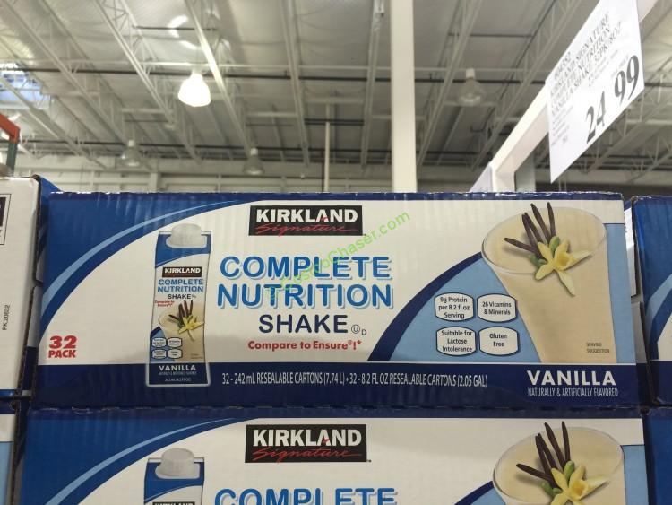 Kirkland Signature Complete Nutrition Vanilla Shake 32PK/ 8.2 OZ