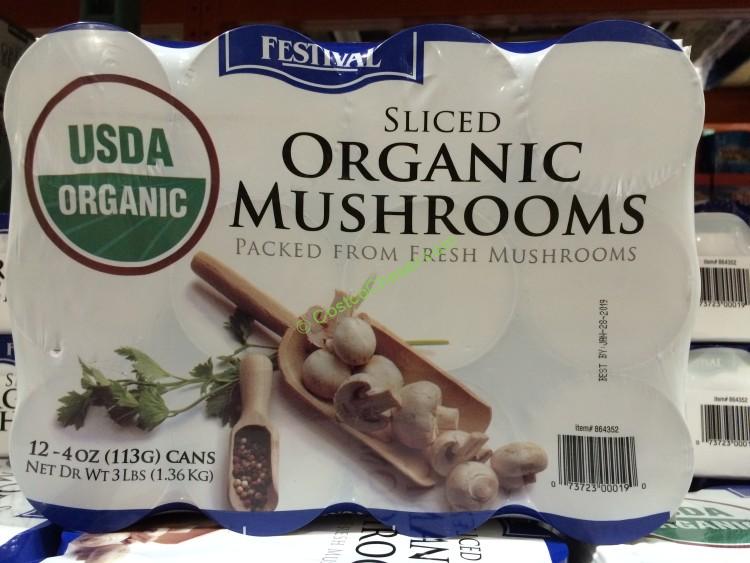 Organic Festival Sliced Mushrooms 12/4 Ounce Cans