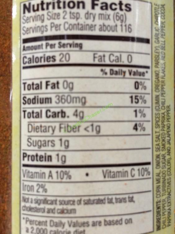 Spice Islands Taco Seasoning 24.5 Ounce Container CostcoChaser