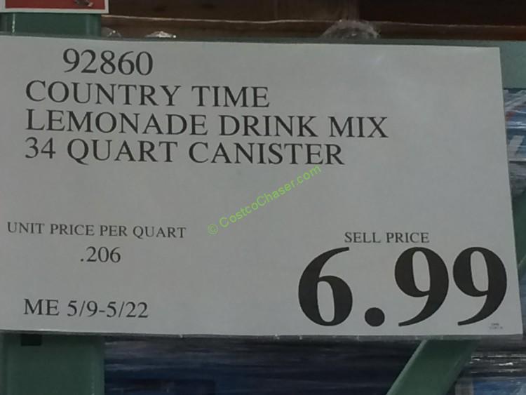 costco92860countrytimelemonadedrinkmixtag CostcoChaser