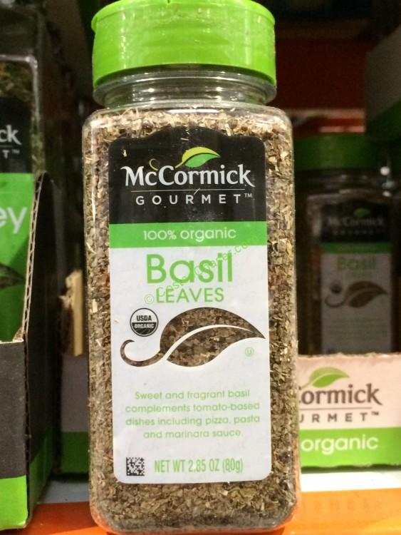Organic McCormick Basil Leaves 2.85 Ounce Container