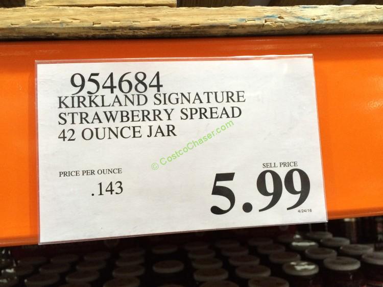 Kirkland Signature Strawberry Spread 42 Ounce Jar CostcoChaser