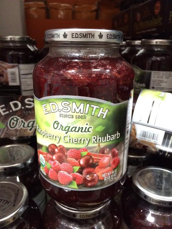 Organic ED Smith Raspberry/Cherry/ Rhubarb 44 Ounce Jar