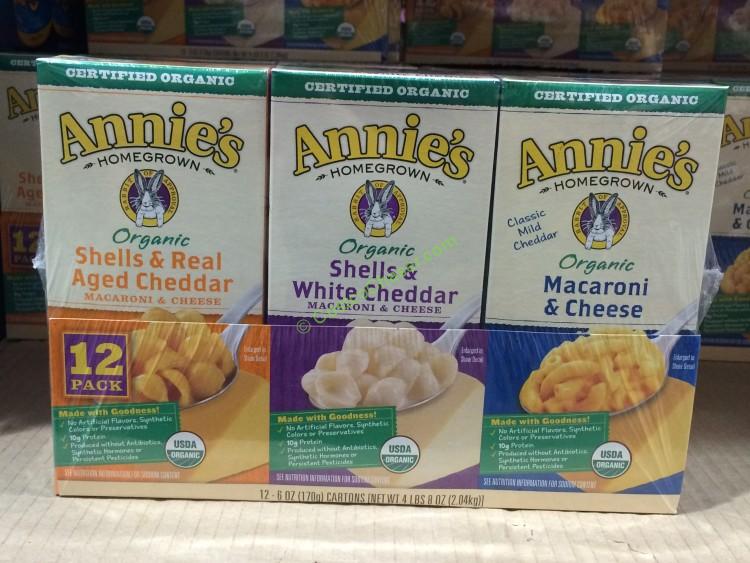 Organic Annie’s Mac & Cheese Variety 12/6 Ounce Boxes