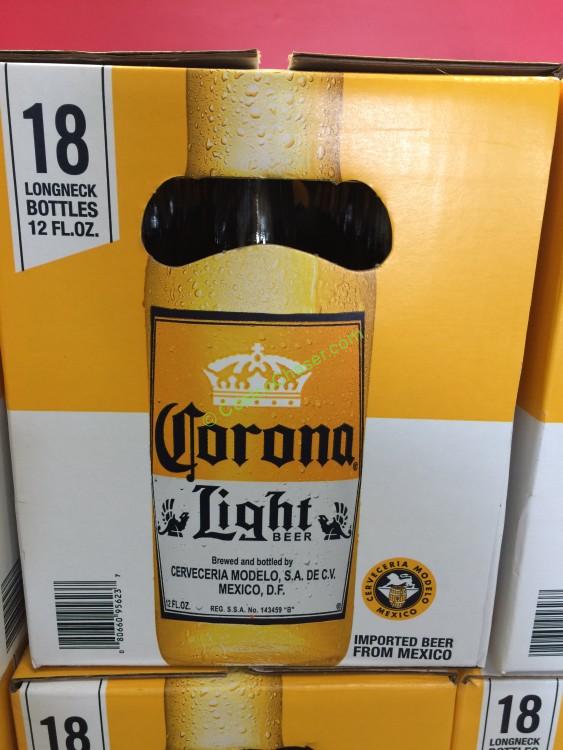 Corona Light Imported Mexican Beer 18/12 OZ Bottles CostcoChaser