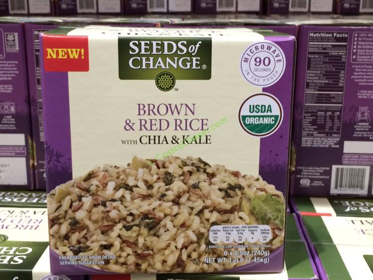 Seeds of Change Organic Brown Rice with Chia & Kale 6/8.5 Ounce Pouches