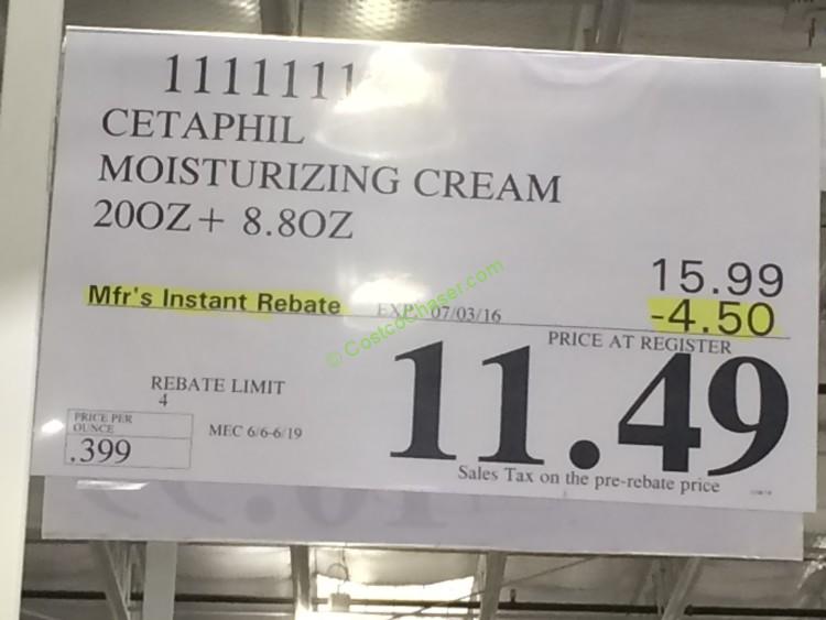 Costco1111111 CetaphilMoisturizingCreamtag CostcoChaser