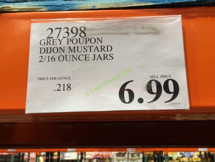 Grey Poupon Dijon Mustard 2/16 Ounce Jars CostcoChaser