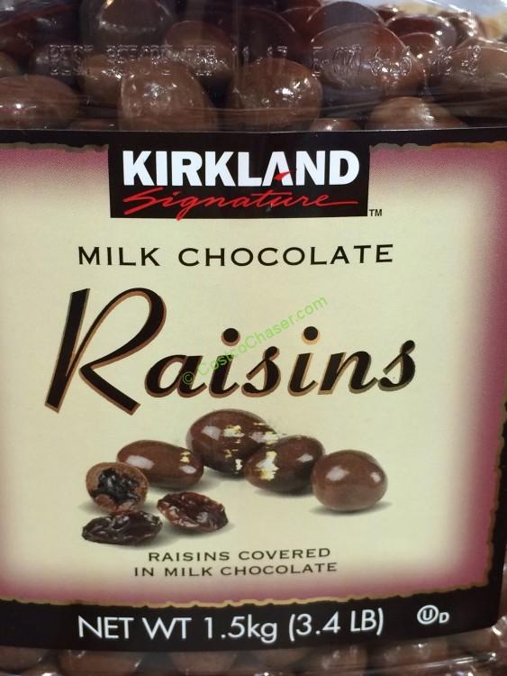 Kirkland Signature Chocolate Raisins 54 Ounce Jar CostcoChaser