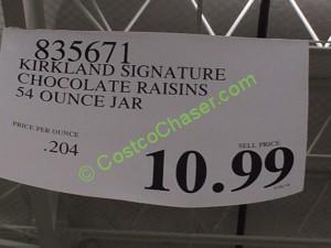 Costco-835671-Kirkland-Signature-Chocolate-Raisins-tag