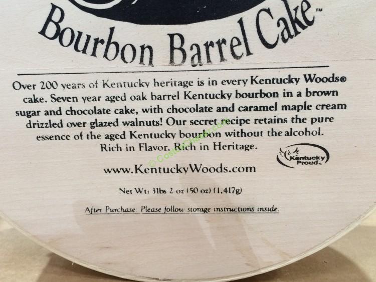 Kentucky Woods Bourbon Barrel Cake 50 Ounce CostcoChaser