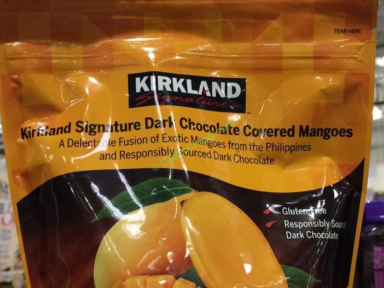 Kirkland Signature Dark Chocolate Mangos 19.4 Ounce Bag CostcoChaser