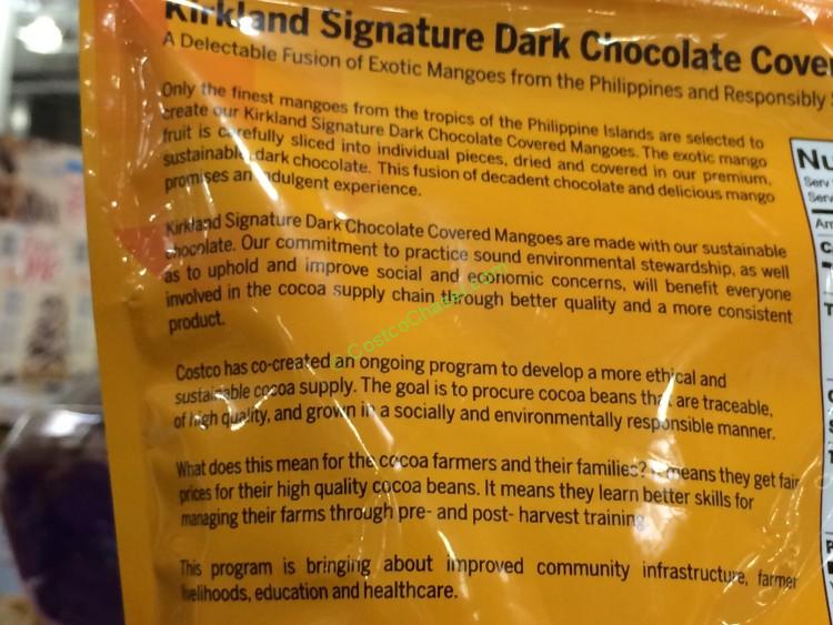 Kirkland Signature Dark Chocolate Mangos 19.4 Ounce Bag CostcoChaser