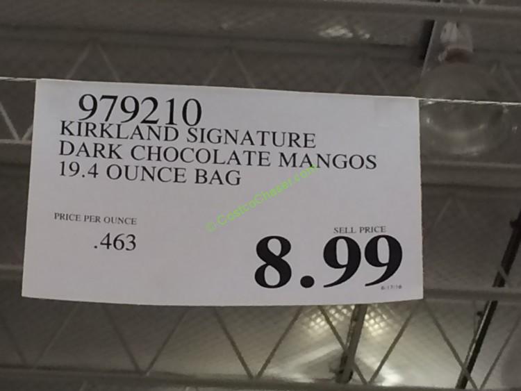 Kirkland Signature Dark Chocolate Mangos 19.4 Ounce Bag CostcoChaser