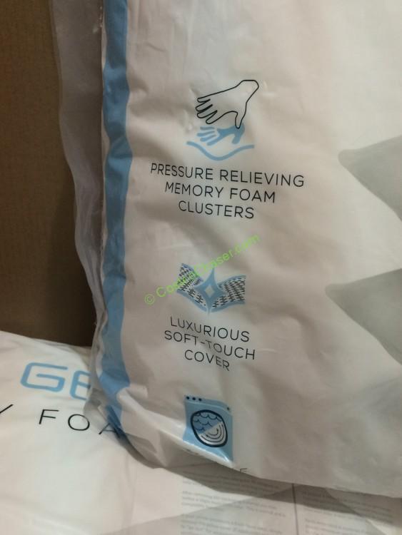 Purelux Gel Cloud Memory Foam Cluster Pillow 2 PK CostcoChaser