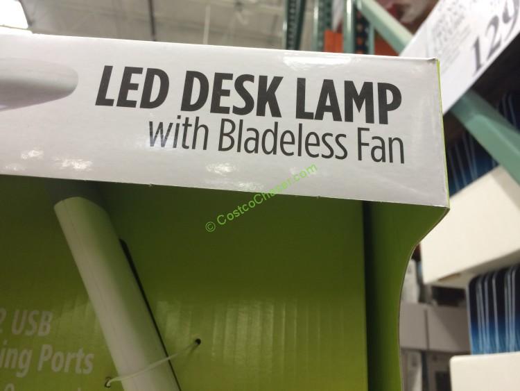 intek led desk lamp with bladeless fan