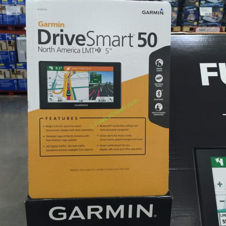 Garmin Drivesmart 50 5” Touch LCD Portable GPS with Bluetooth,  Manufacturer part# 010-01539-00