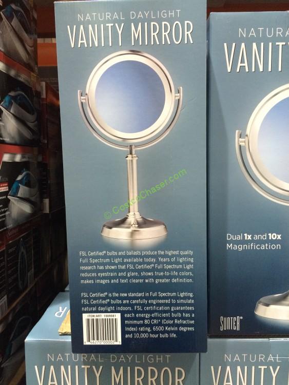Costco 1089081 Sunter Lighted Vanity, Lighted Magnifying Makeup Mirror Costco
