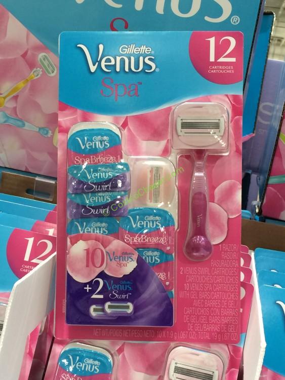 Gtllette Venus Spa Breeze Razor + 12 Cartridges