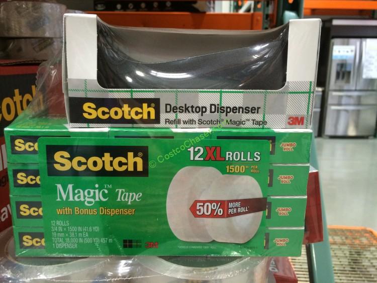 3M Scotch Magic Tape 12PK ¾” 18.000” TTL CostcoChaser