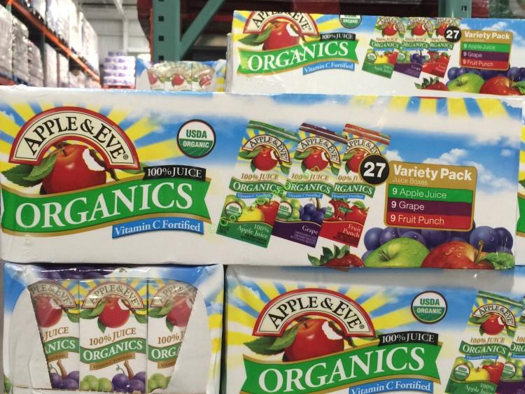 Apple & Eve Organic Juice Variety Pack 27/6.75 Ounce Boxes CostcoChaser