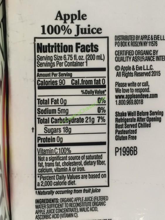 Apple & Eve Organic Juice Variety Pack 27/6.75 Ounce Boxes CostcoChaser