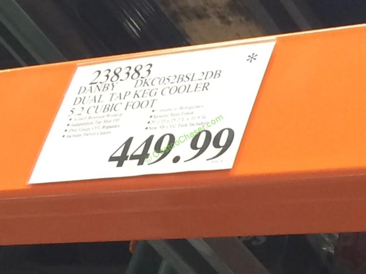 costco238383DanbyDKC052BSL2DBDualTapKegCoolertag CostcoChaser