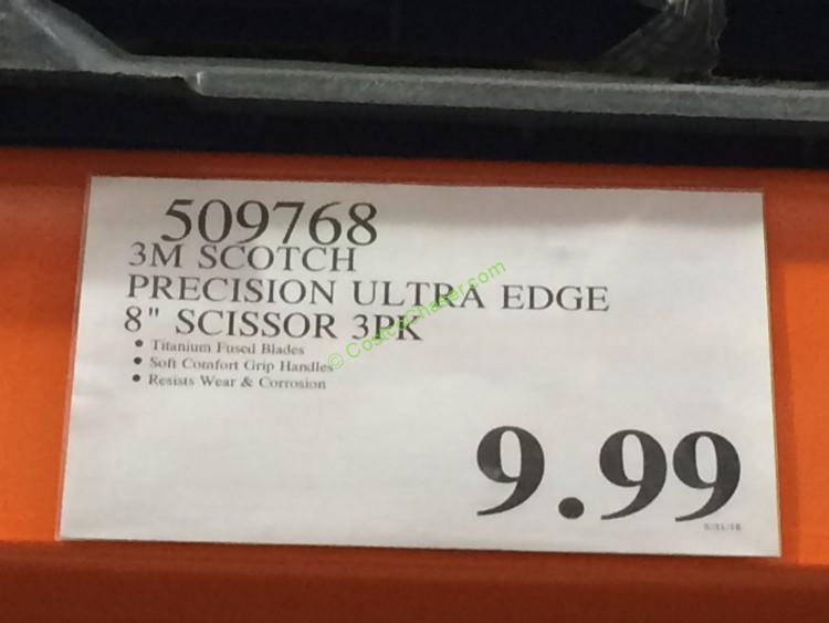 Scotch Precision Ultra Edge Scissors 3-Pack Only $5.99 at Costco