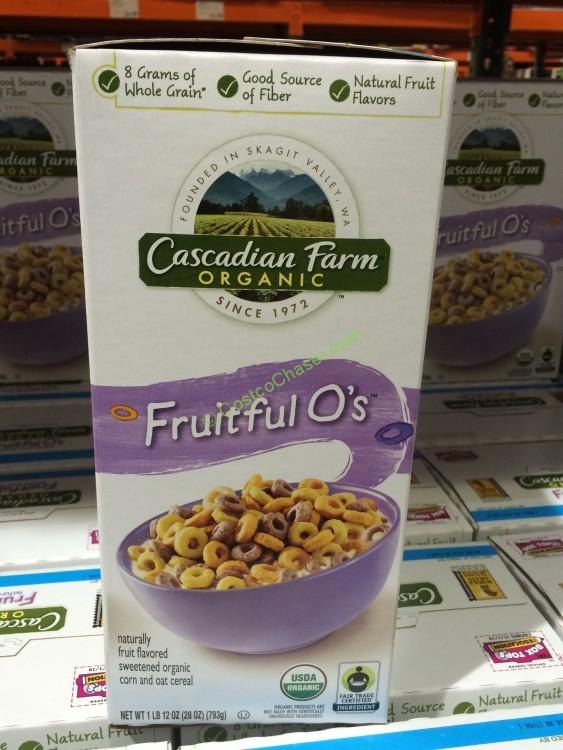 Cascadian Farm Organic Fruitful O’s Cereal 28 Ounce Box
