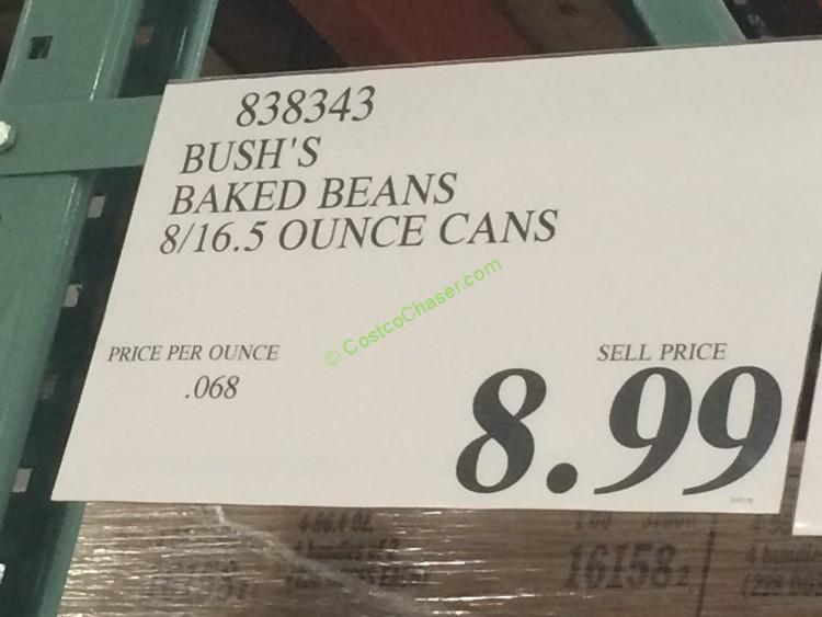 Bush’s Baked Beans 8/16.5 Ounce Cans CostcoChaser